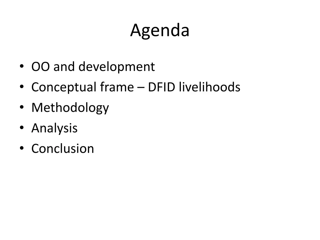 agenda