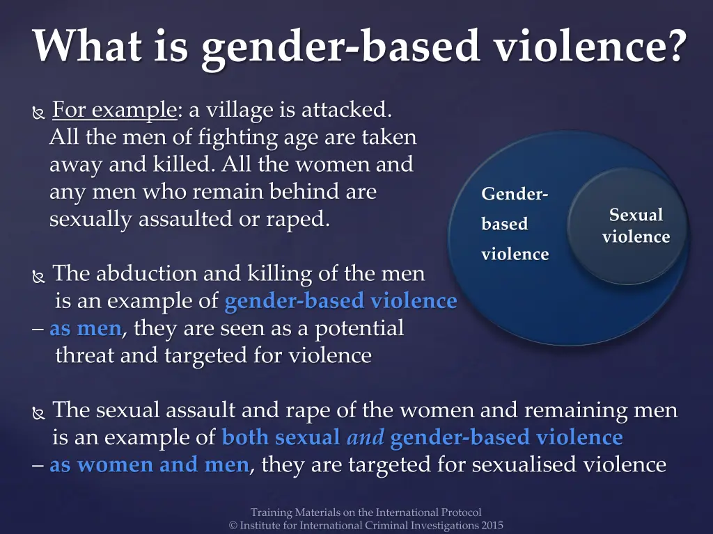 what is gender based violence 1