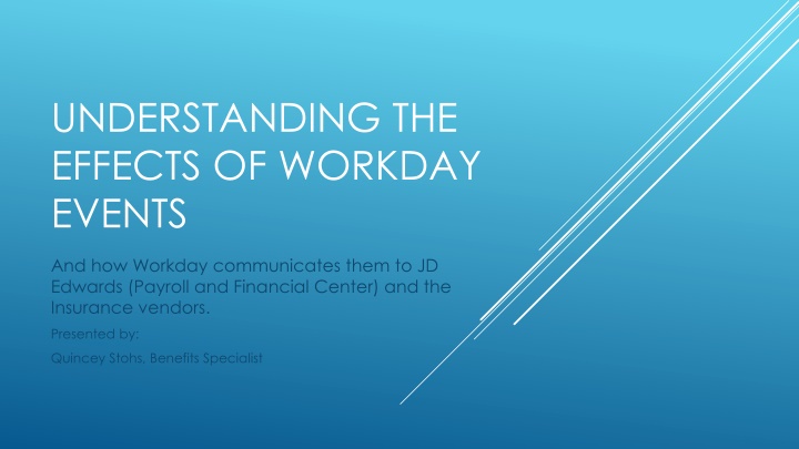 understanding the effects of workday events