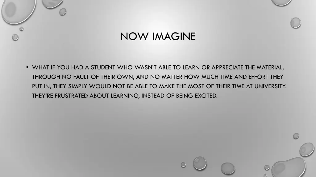 now imagine