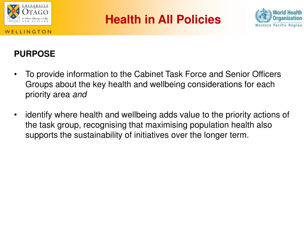 health in all policies