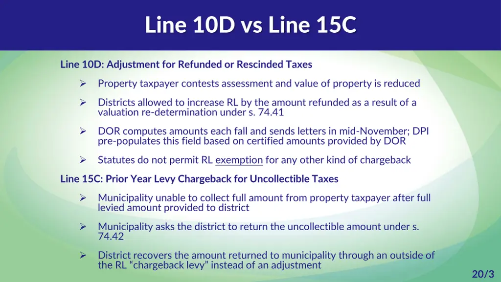 line 10d vs line 15c