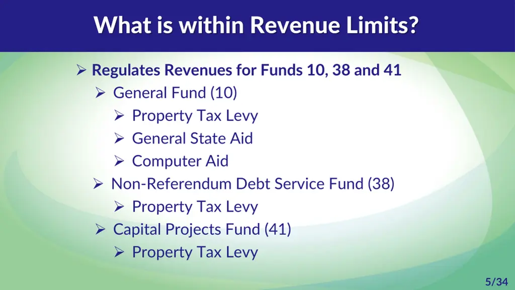 what is within revenue limits