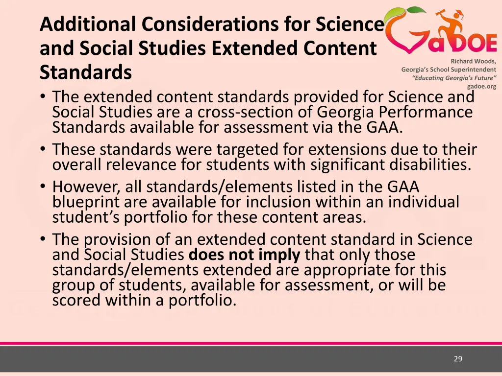 additional considerations for science and social