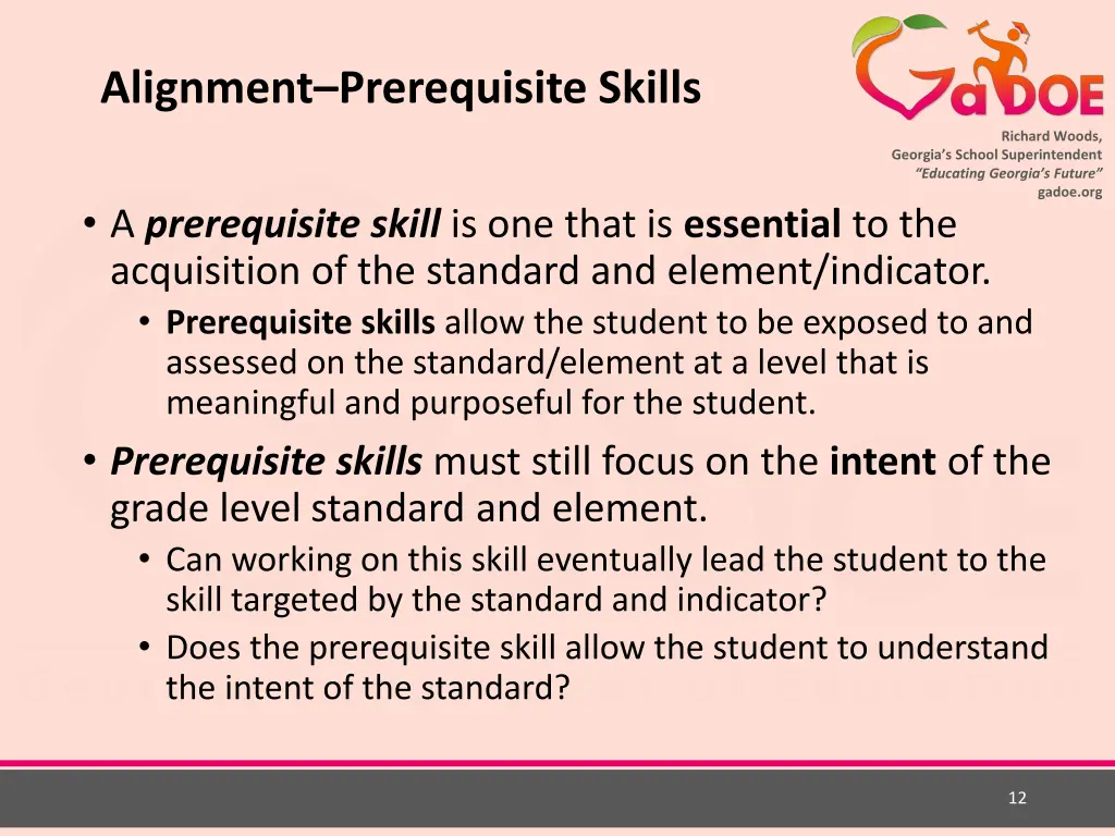 alignment prerequisite skills