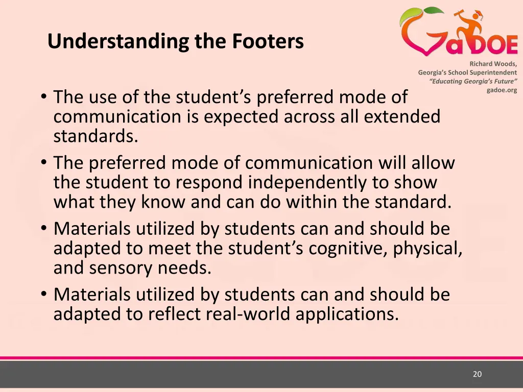 understanding the footers