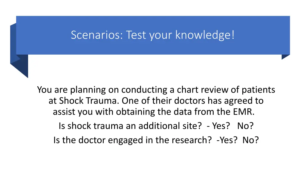 scenarios test your knowledge 6