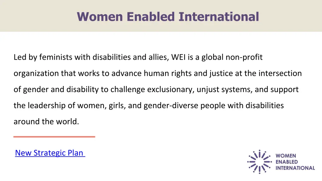 women enabled international