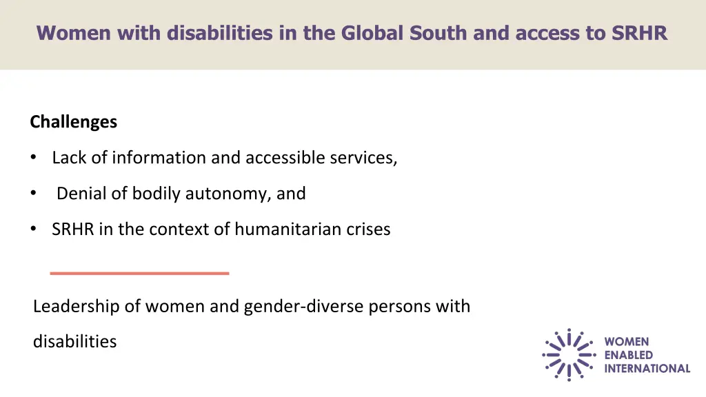 women with disabilities in the global south