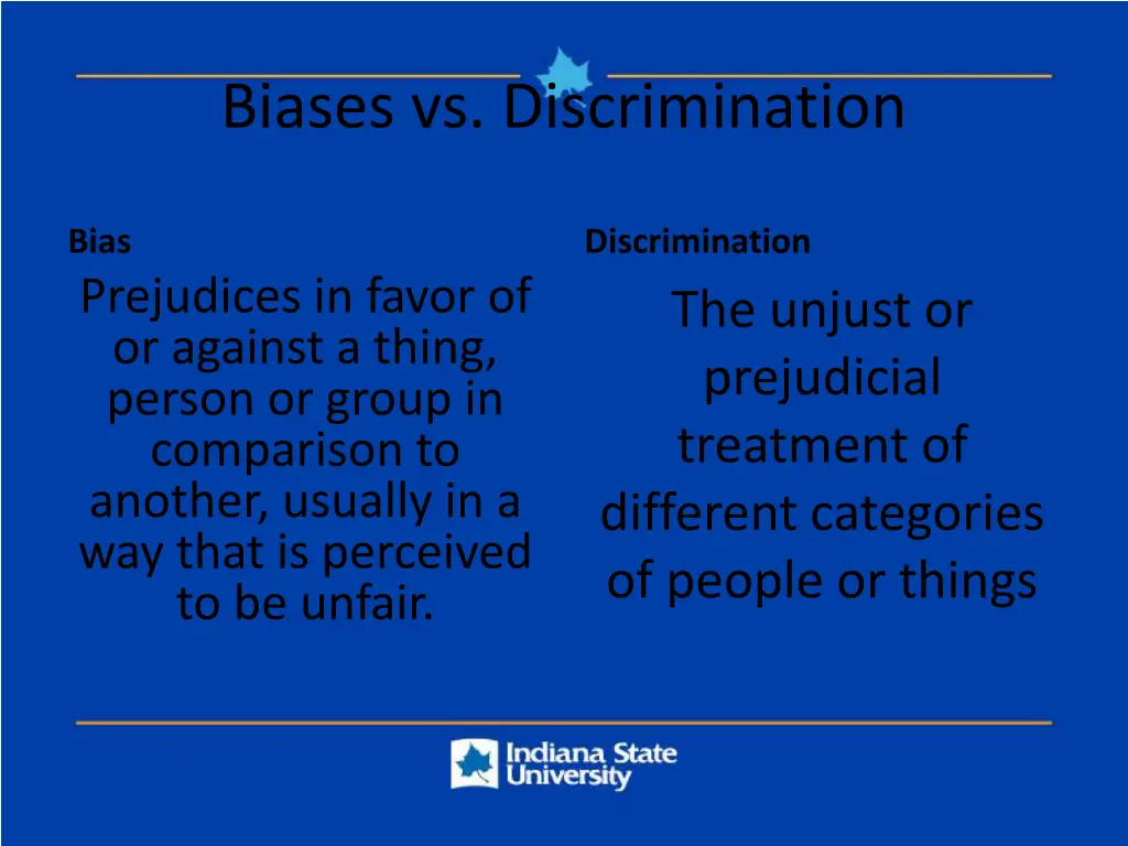 biases vs discrimination