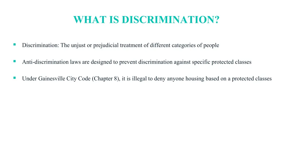 what is discrimination