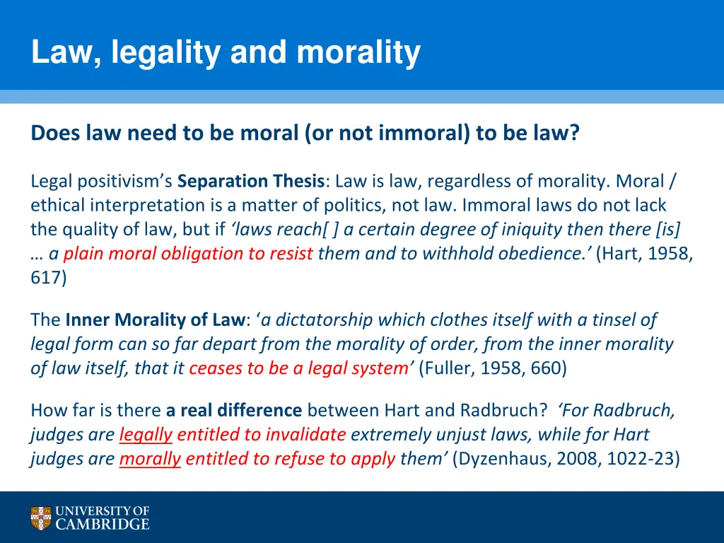 law legality and morality