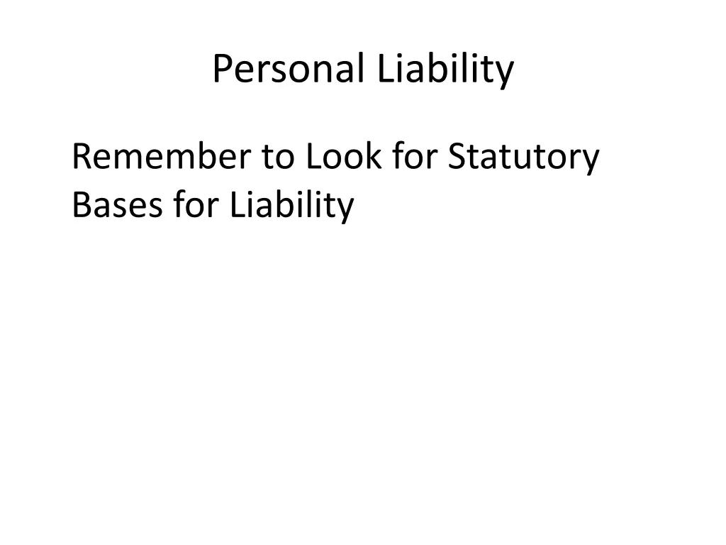 personal liability 3