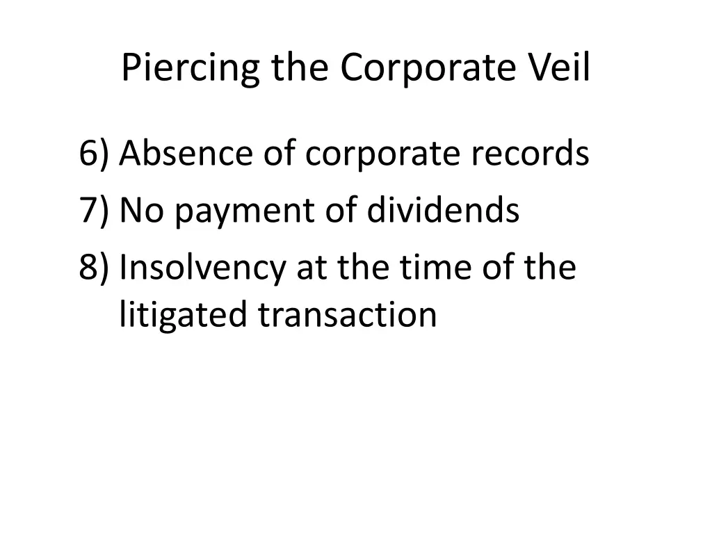 piercing the corporate veil 5