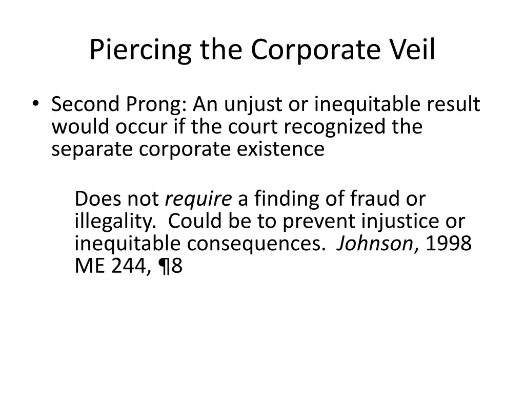 piercing the corporate veil 8