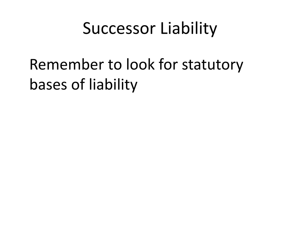 successor liability 4