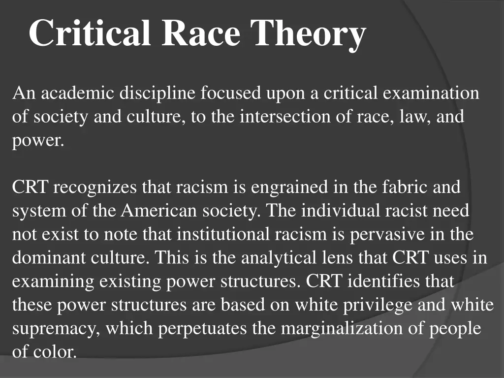 critical race theory