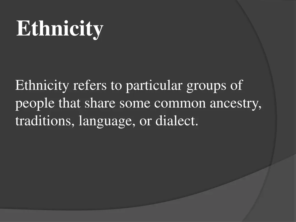 ethnicity