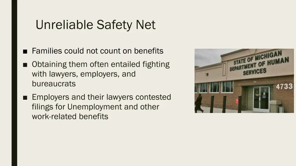 unreliable safety net