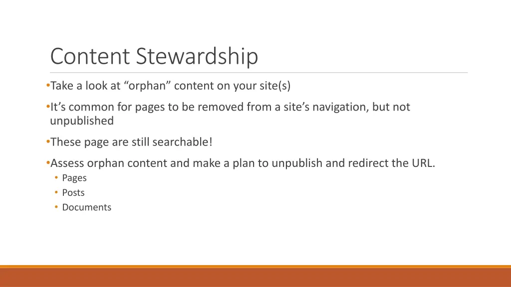 content stewardship