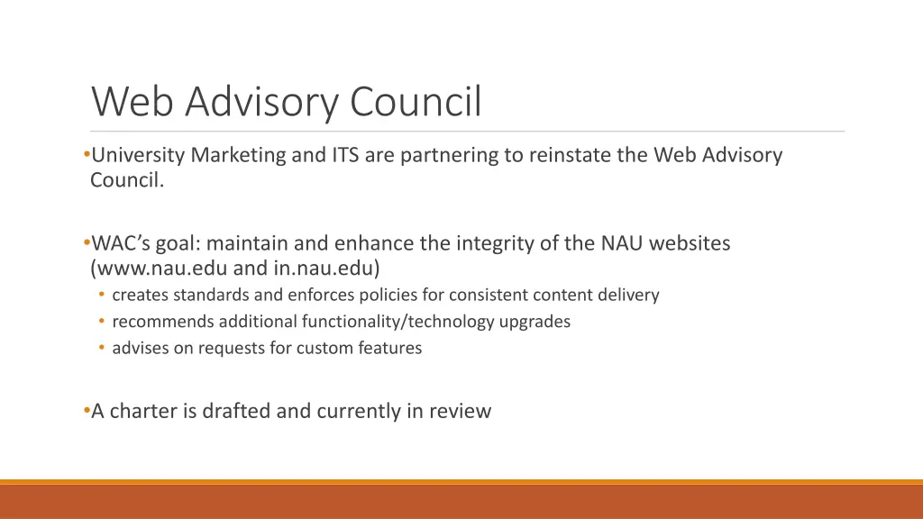 web advisory council