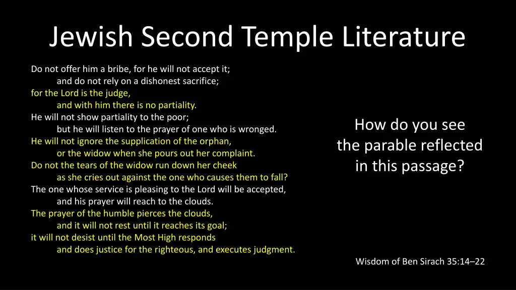 jewish second temple literature 1