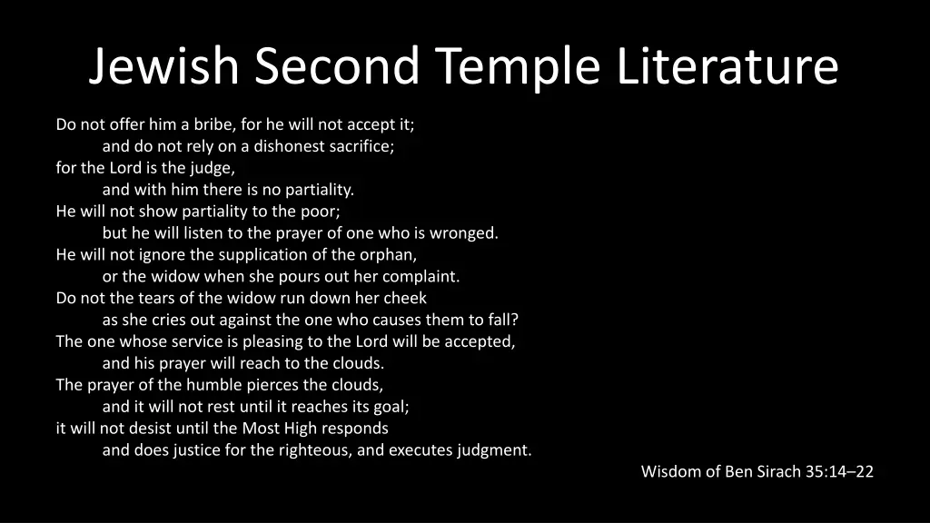 jewish second temple literature