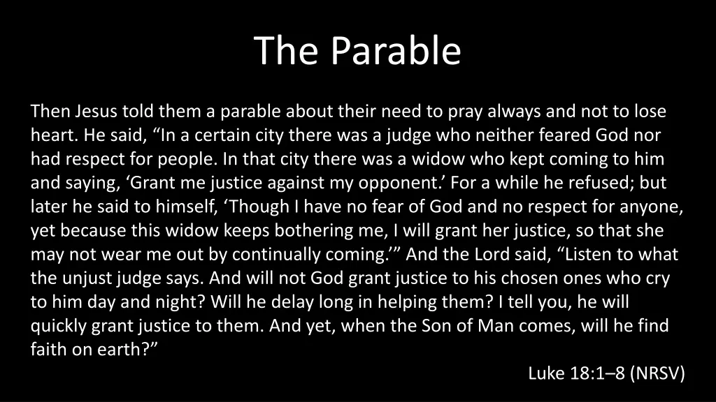 the parable