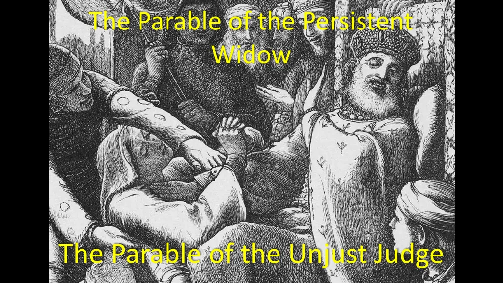 the parable of the persistent widow