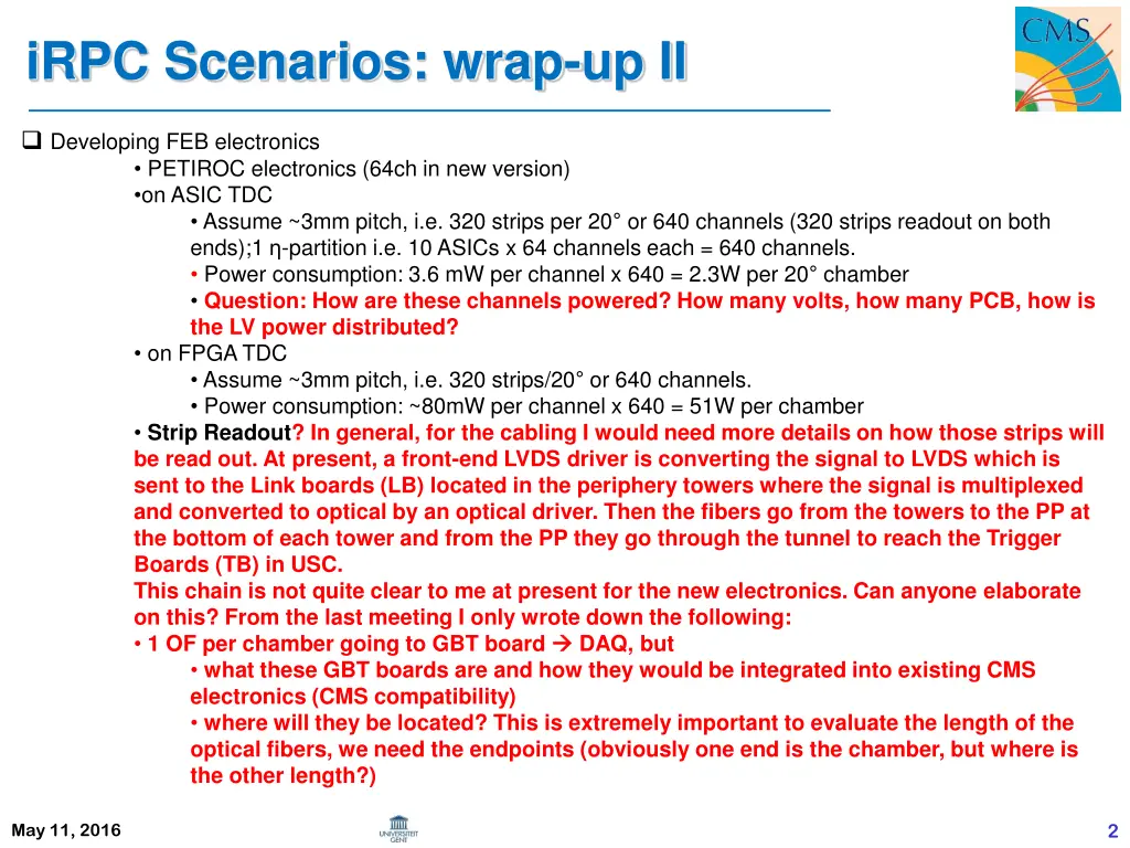 irpc scenarios wrap up ii