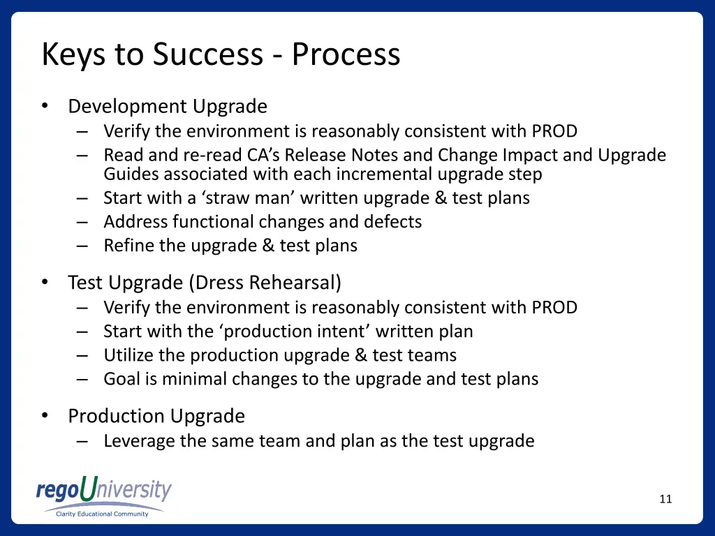 keys to success process