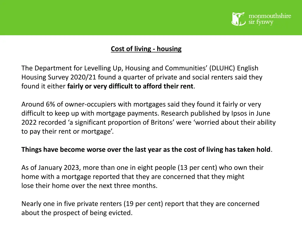 cost of living housing 1