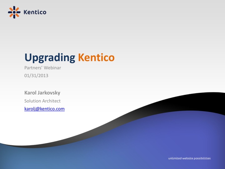 upgrading kentico