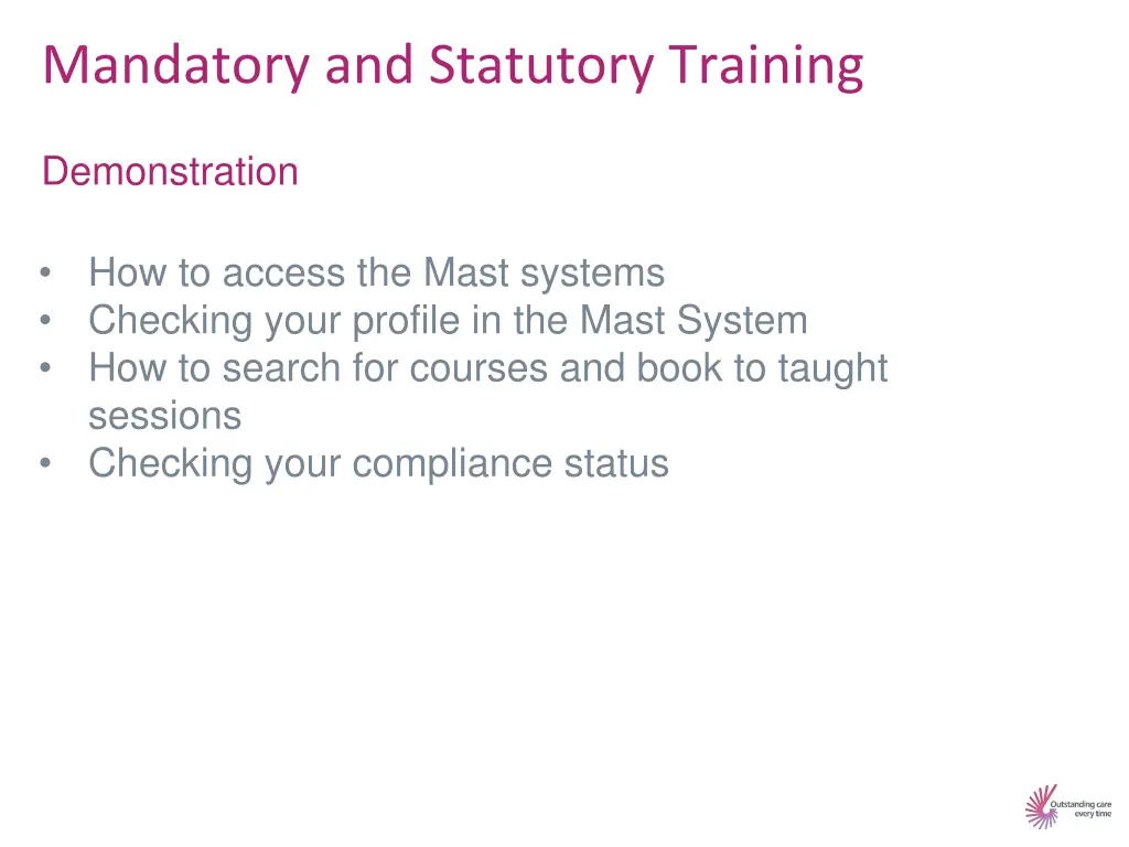 mandatory and statutory training 2