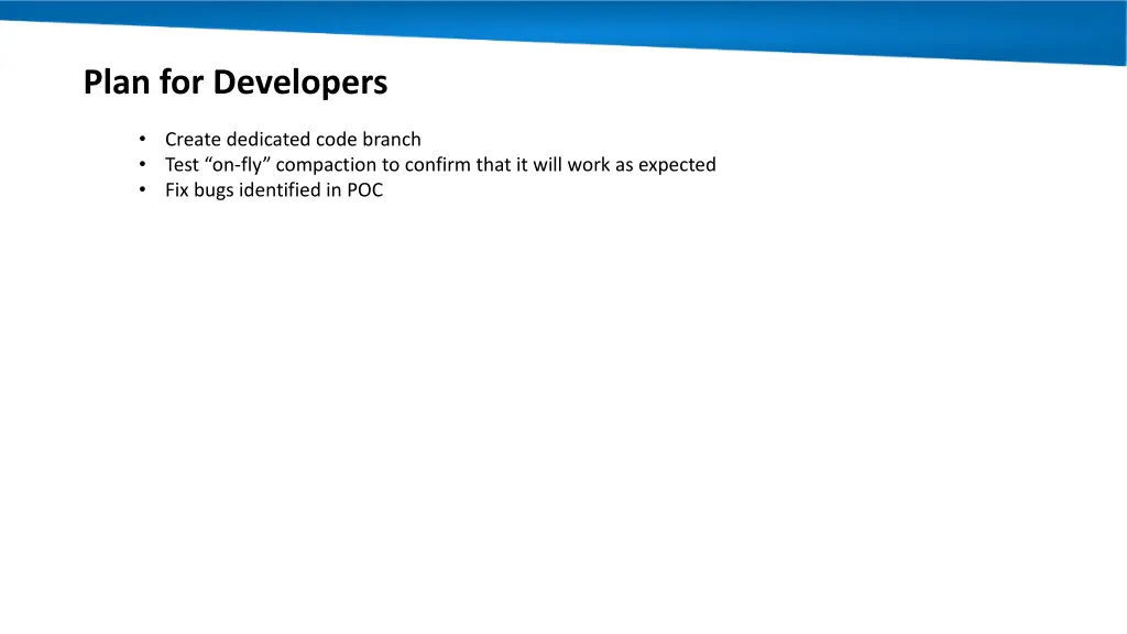 plan for developers