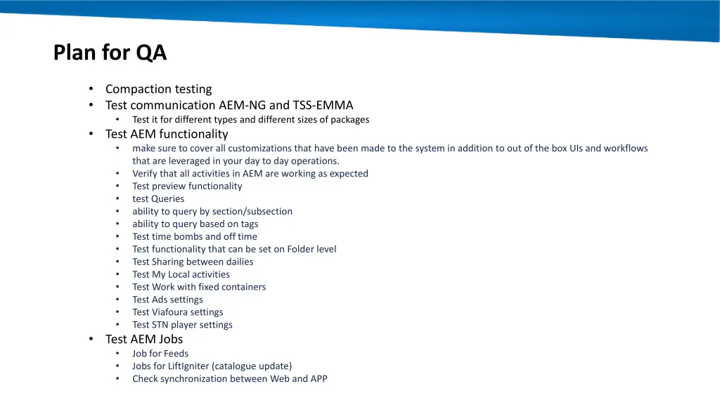 plan for qa