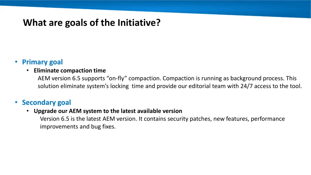 what are goals of the initiative