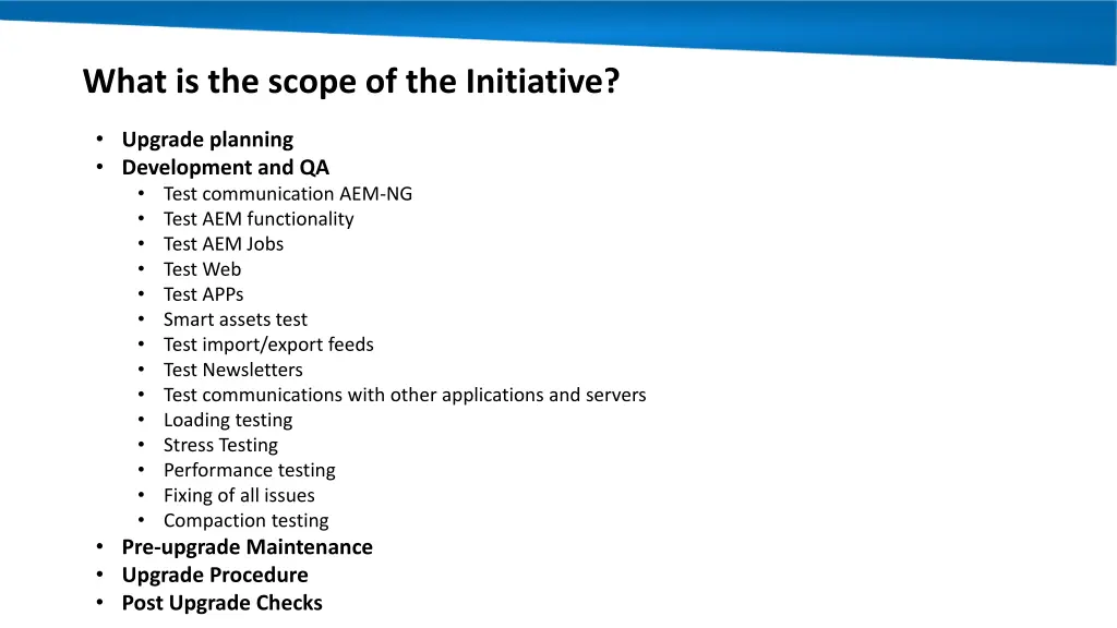 what is the scope of the initiative 2