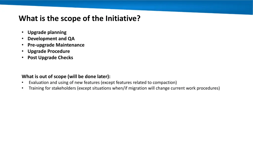 what is the scope of the initiative