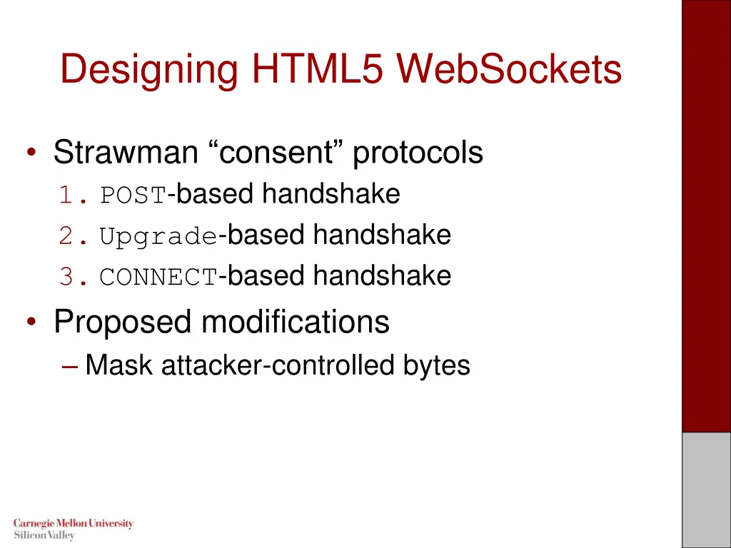 designing html5 websockets