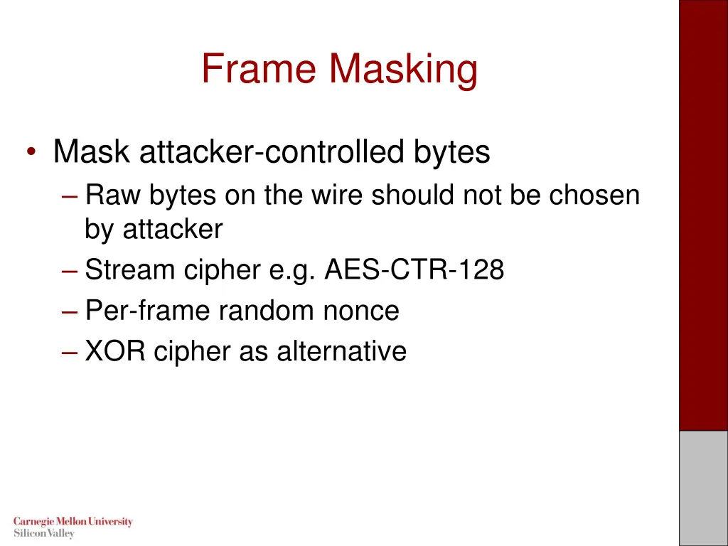 frame masking