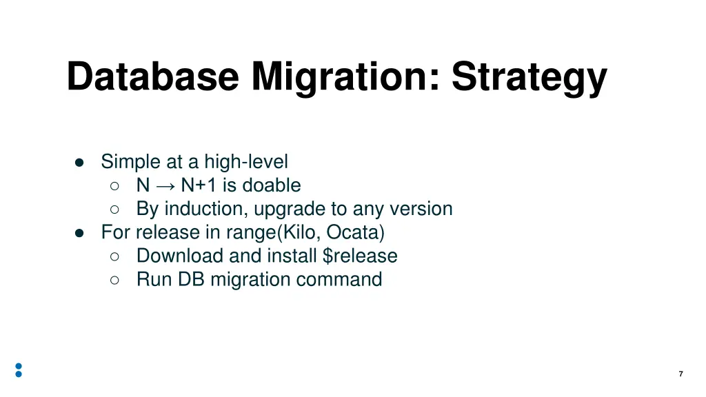 database migration strategy