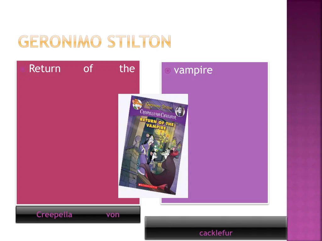 geronimo stilton