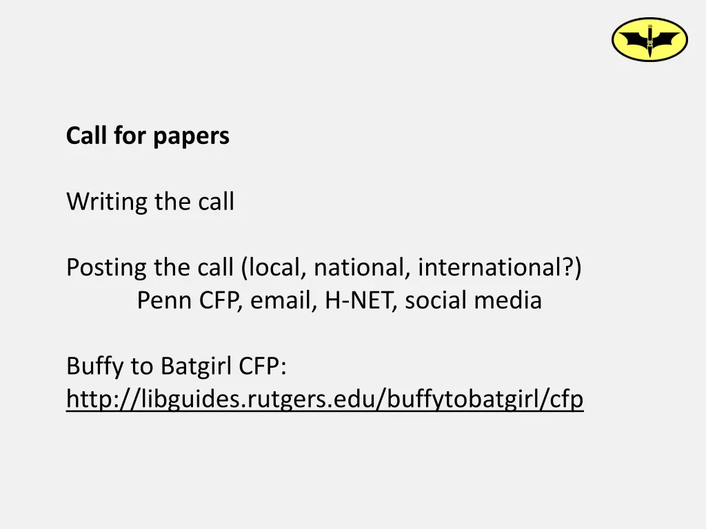 call for papers