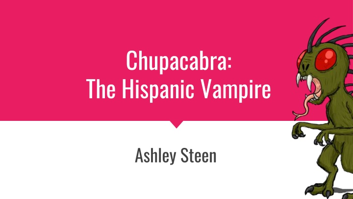 chupacabra the hispanic vampire