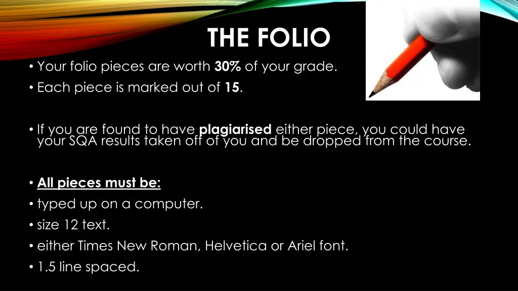 the folio