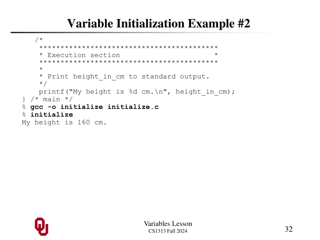 variable initialization example 2