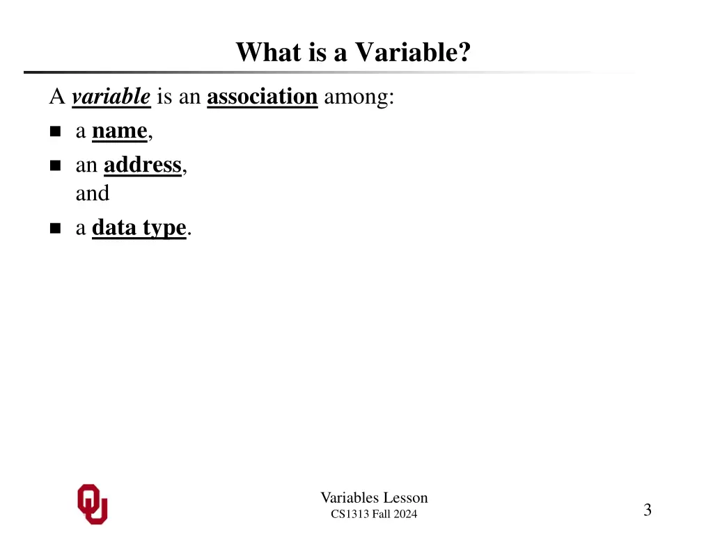 what is a variable