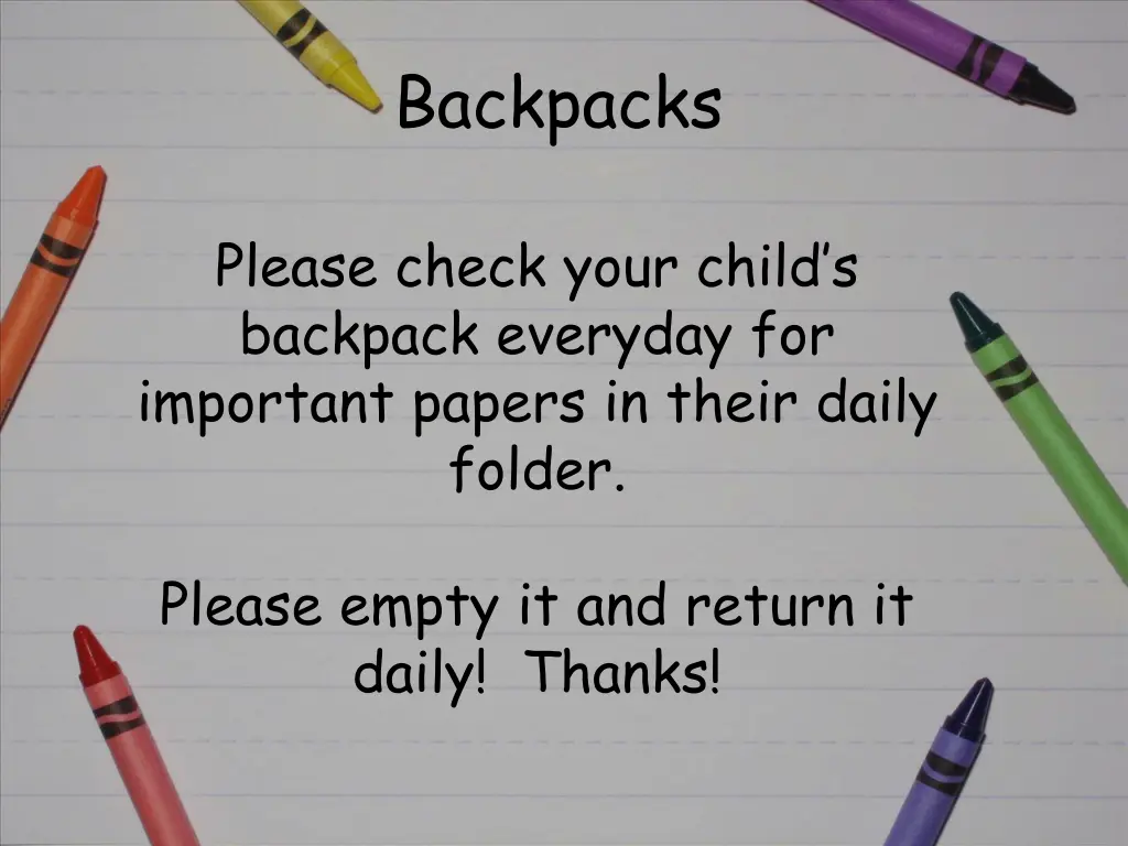 backpacks