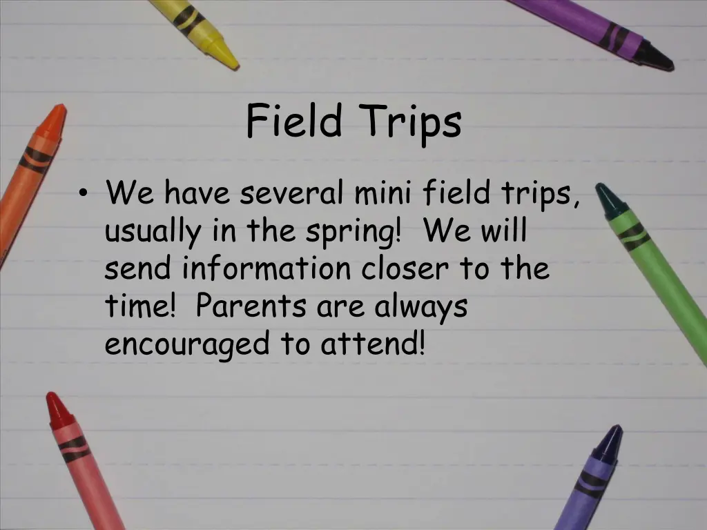 field trips